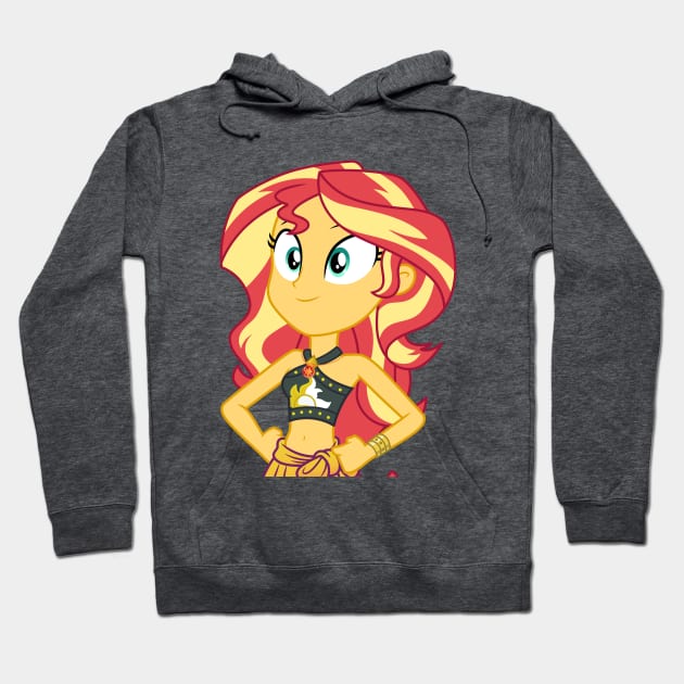 Beach Sunset Shimmer 4 Hoodie by CloudyGlow